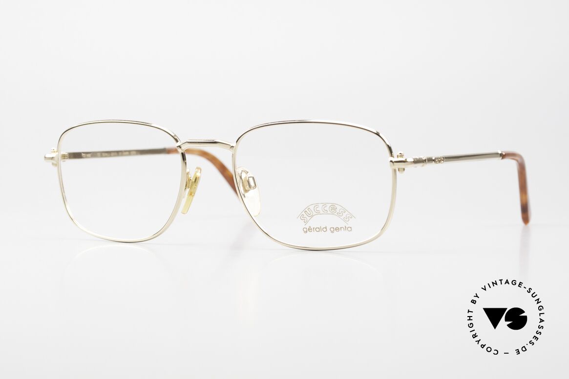 Gerald Genta Success 01 Vintage Frame Gold Plated, classic 1990's gentlemen's eyeglasses by Gérald Genta, Made for Men