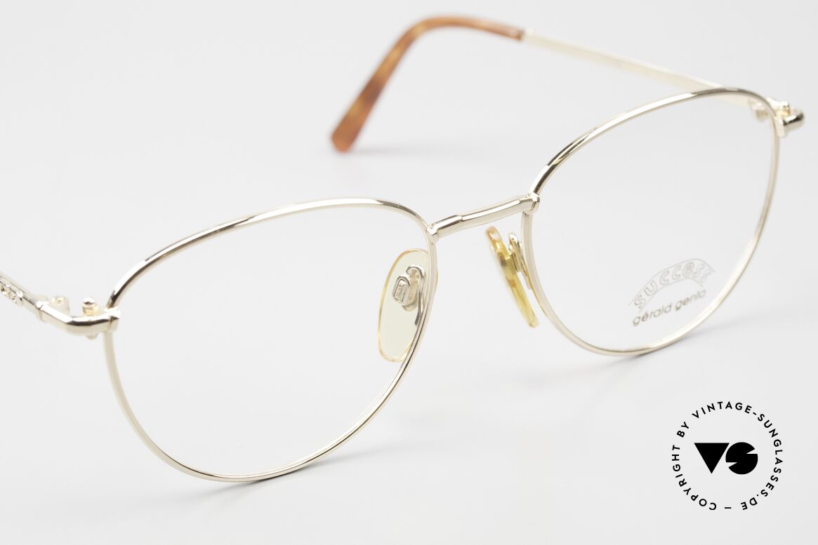 Gerald Genta Success 02 Gold Plated 55mm Size Frame, unworn, one of a kind with serial number, size 55-19, Made for Men and Women