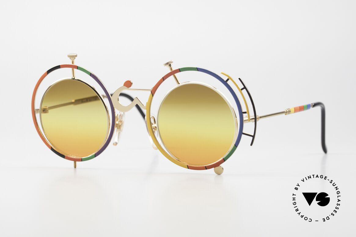 Casanova SC3 Colourful Vintage Glasses, vintage 'art glasses' by Casanova from the mid. 1980's, Made for Men and Women
