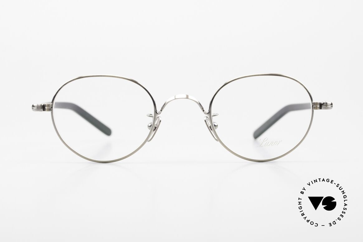 Lunor VA 108 Round Glasses Antique Silver, LUNOR: honest craftsmanship with attention to details, Made for Men and Women