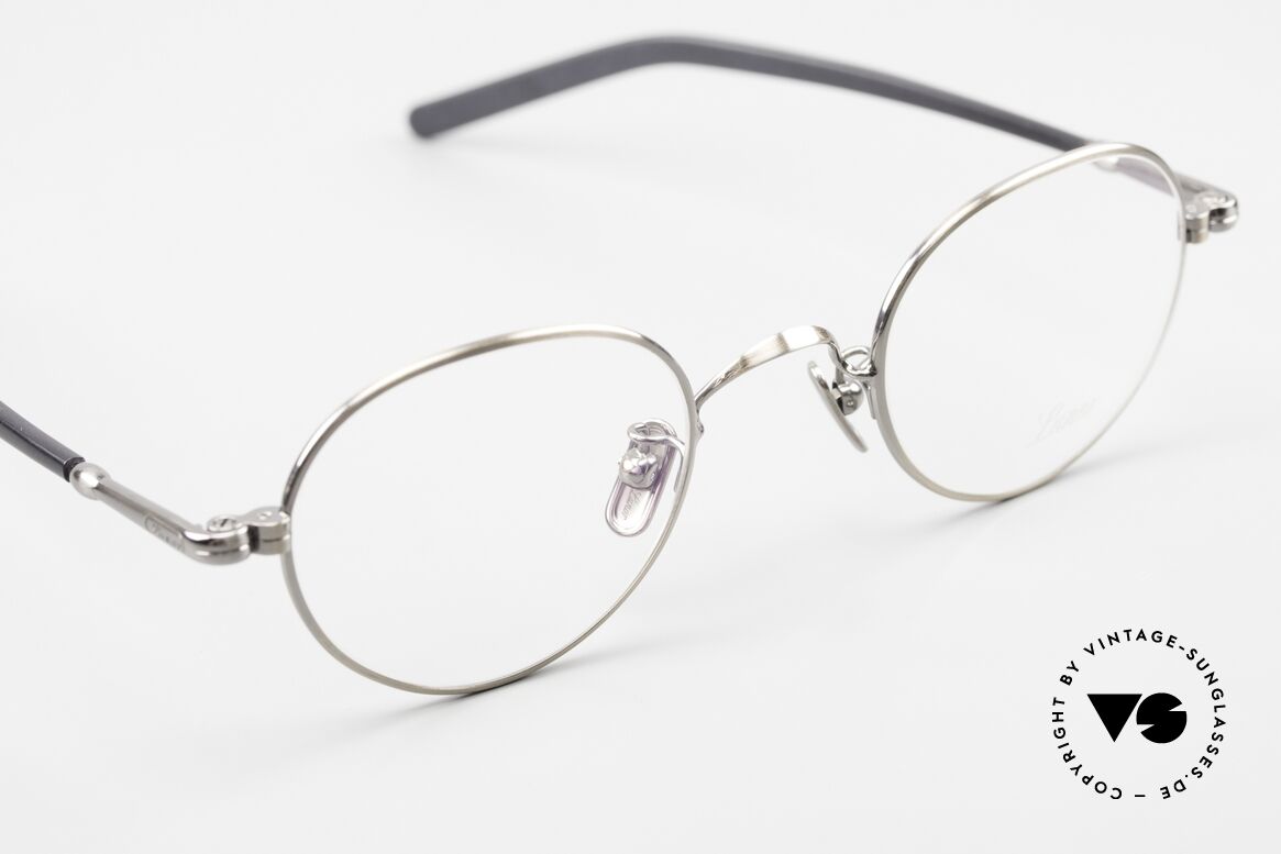 Lunor VA 108 Round Glasses Antique Silver, top-notch craftsmanship & timeless PANTO frame design, Made for Men and Women