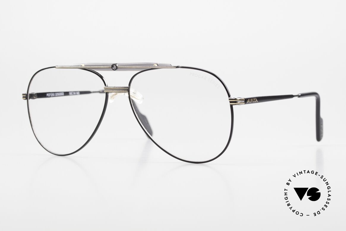 Alpina PCF 250 Sporty 90's Aviator Glasses, Alpina eyeglasses of the legendary Procar Series, Made for Men