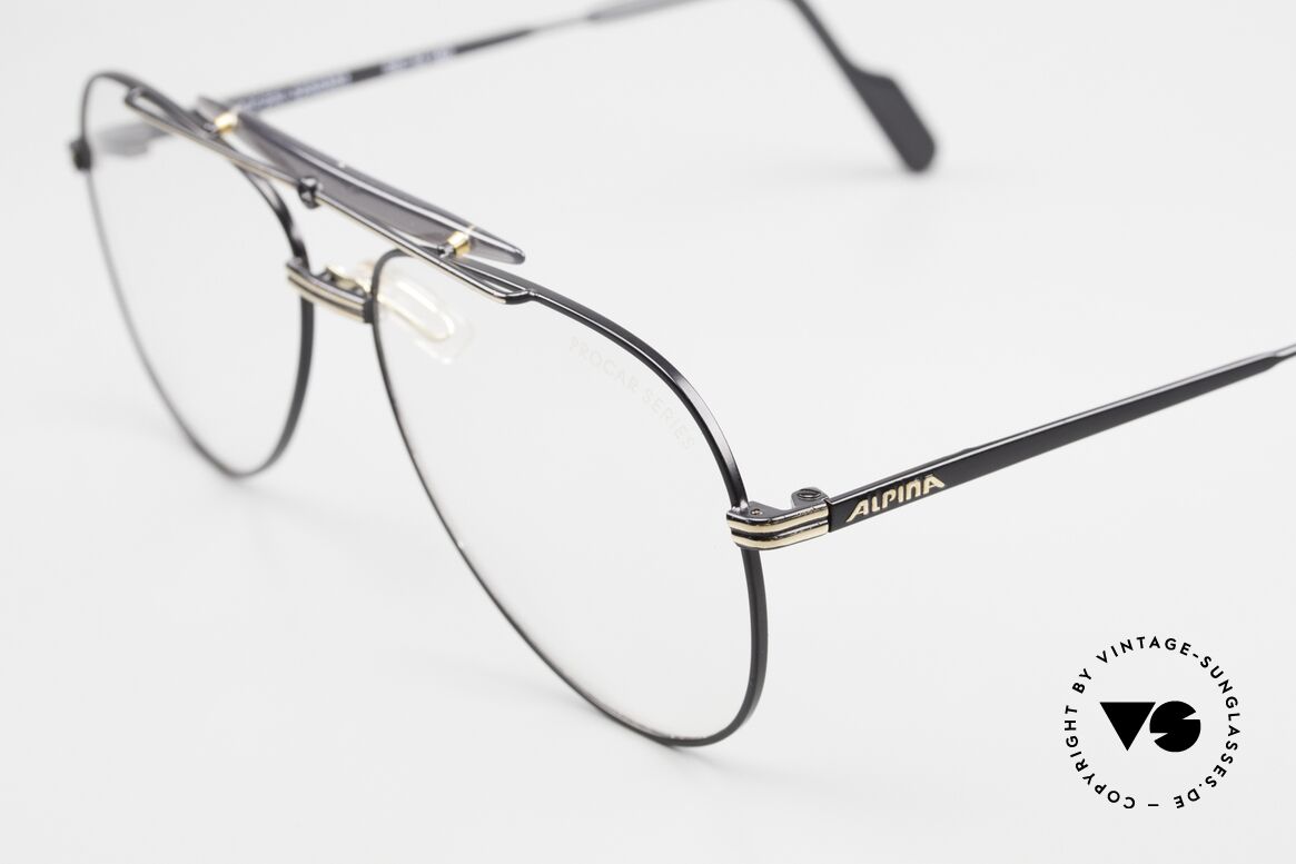 Alpina PCF 250 Sporty 90's Aviator Glasses, unworn (like all our vintage ALPINA eyeglasses), Made for Men