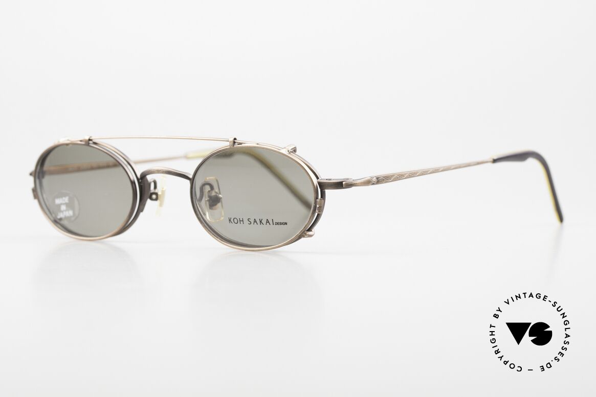 Koh Sakai KS9721 Oval Vintage Glasses Titanium, 1997 designed in Los Angeles; produced in Sabae (Japan), Made for Men and Women