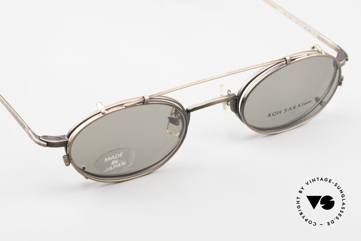 Koh Sakai KS9721 Oval Vintage Glasses Titanium, TOP QUALITY; titanium frame with costly engravings, Made for Men and Women