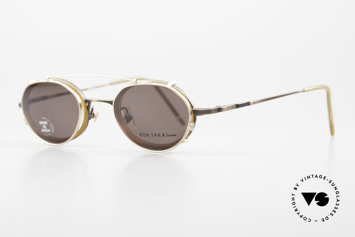 Koh Sakai KS9831 90's Frame Made in Japan Oval, designed in Los Angeles and produced in Sabae (Japan), Made for Men