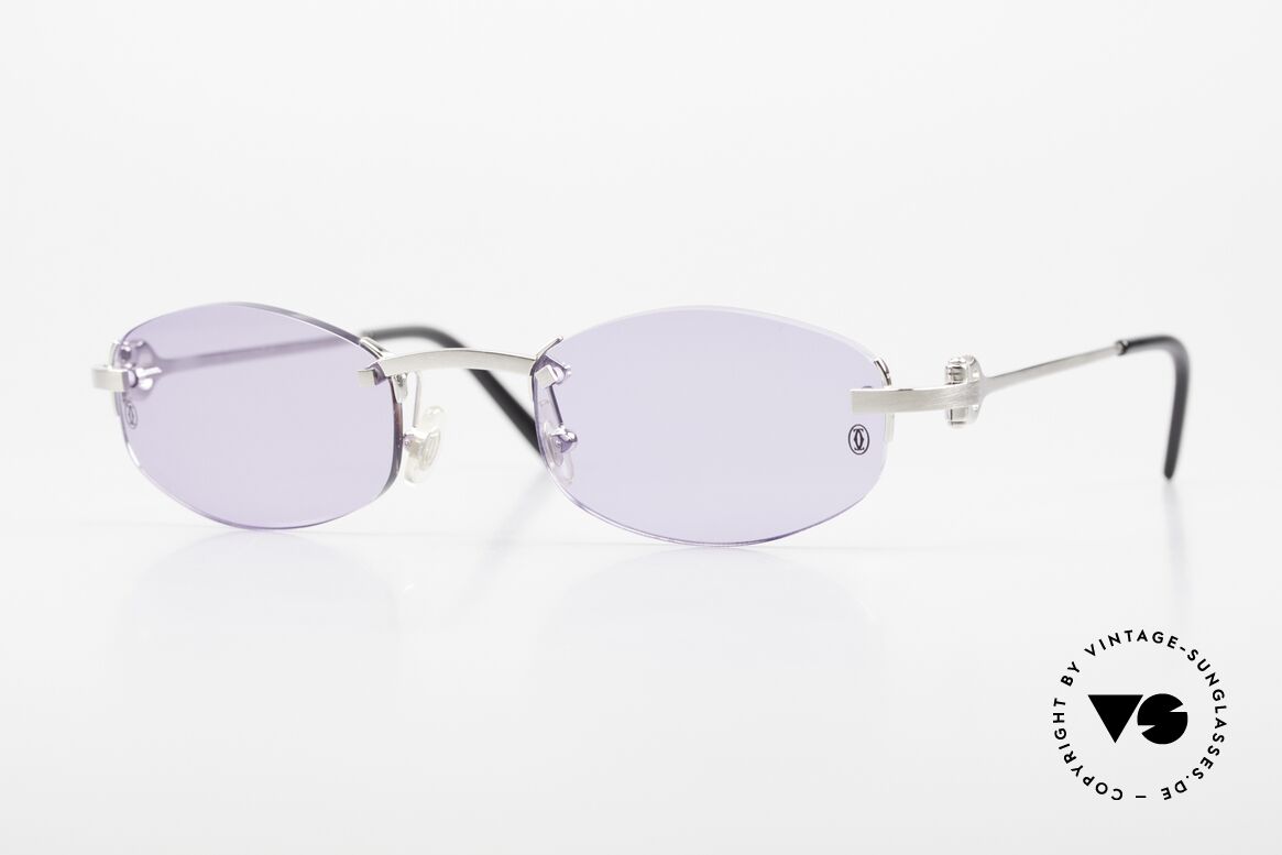 Cartier Meltem Rimless Luxury Sunglasses, rare Cartier rimless sunglasses: Non Cerclées, Made for Men and Women