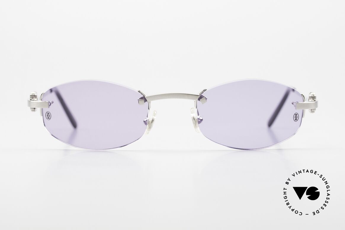 Cartier Meltem Rimless Luxury Sunglasses, unisex sunglasses; size 50/21; 135mm temples, Made for Men and Women