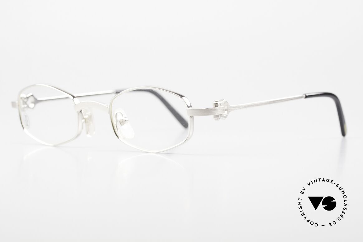 Cartier Ginger 90s Frame Brushed Platinum, brushed platinum finish (noble & 1st class quality), Made for Men and Women