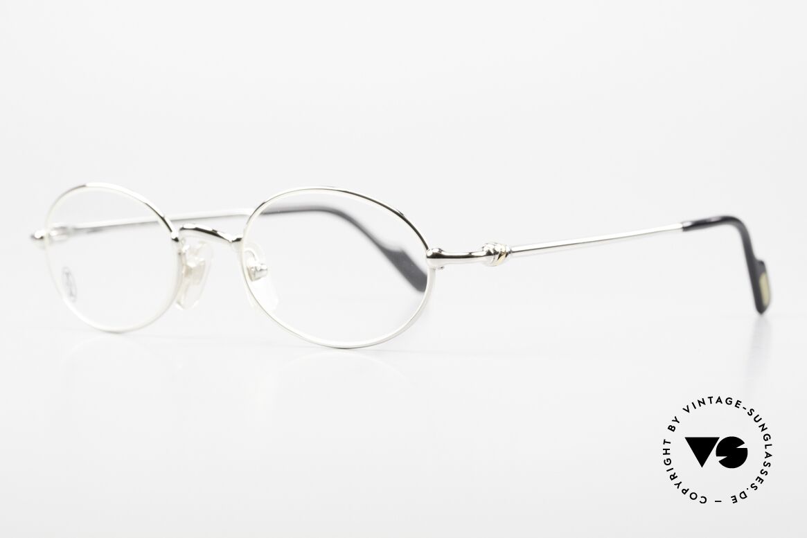 Cartier Filao Small Oval Platinum Frame, costly 'Platine Edition' (frame with platinum finish), Made for Men and Women