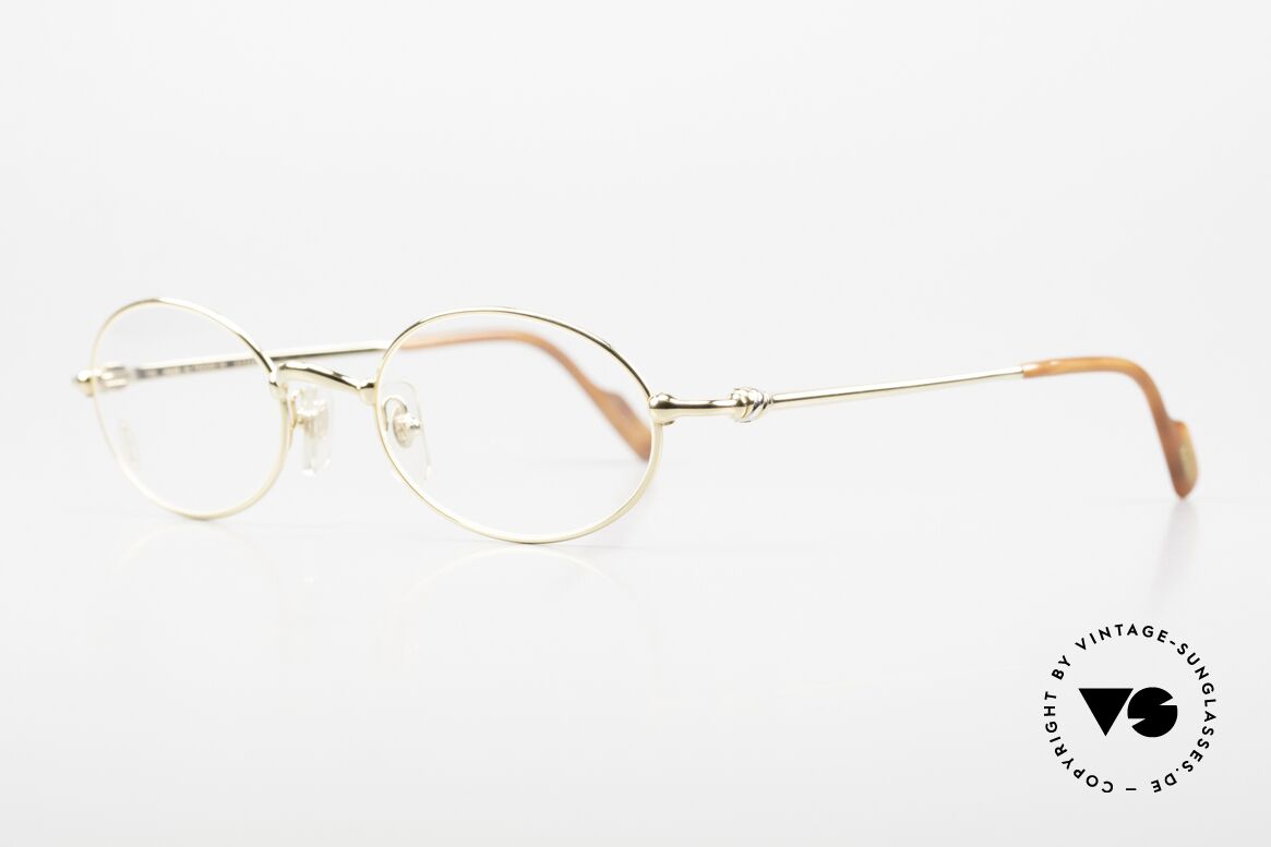 Cartier Filao - M Oval Frame 90s Gold Plated, costly 22ct GOLD-PLATED frame; Ref.no. T8100350, Made for Men and Women