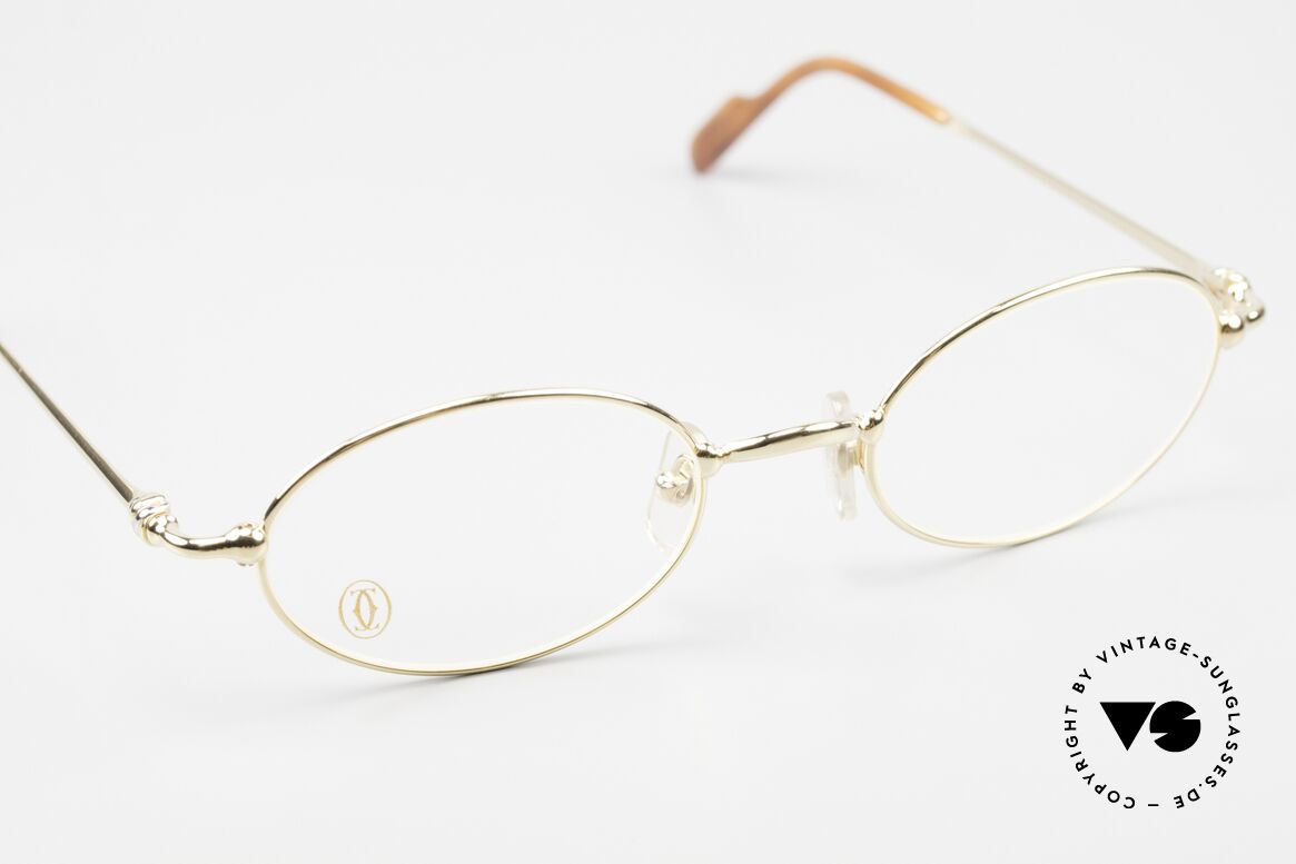 Cartier Filao Oval Frame 90s Gold Plated, NO retro eyeglasses; an old original from app. 1999!, Made for Men and Women