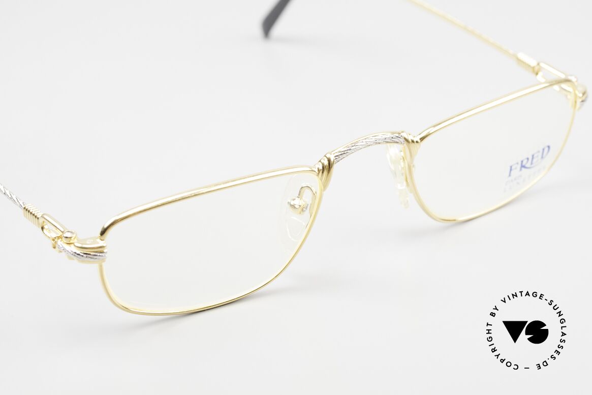 Fred Demi Lune - S Half Moon Reading Glasses, this unworn vintage frame comes with a case by Chanel, Made for Men and Women