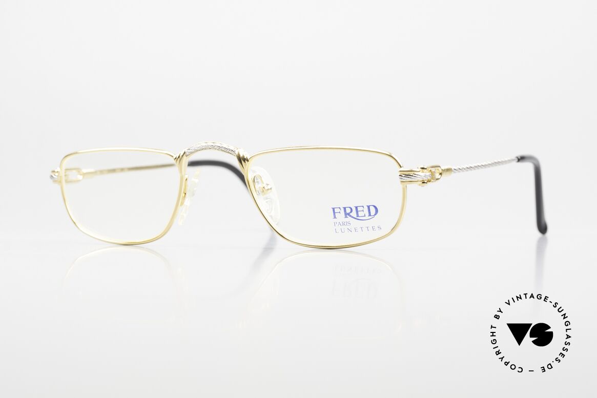 Fred Demi Lune - S Half Moon Reading Glasses, vintage reading glasses by Fred, Paris from the 1990's, Made for Men and Women