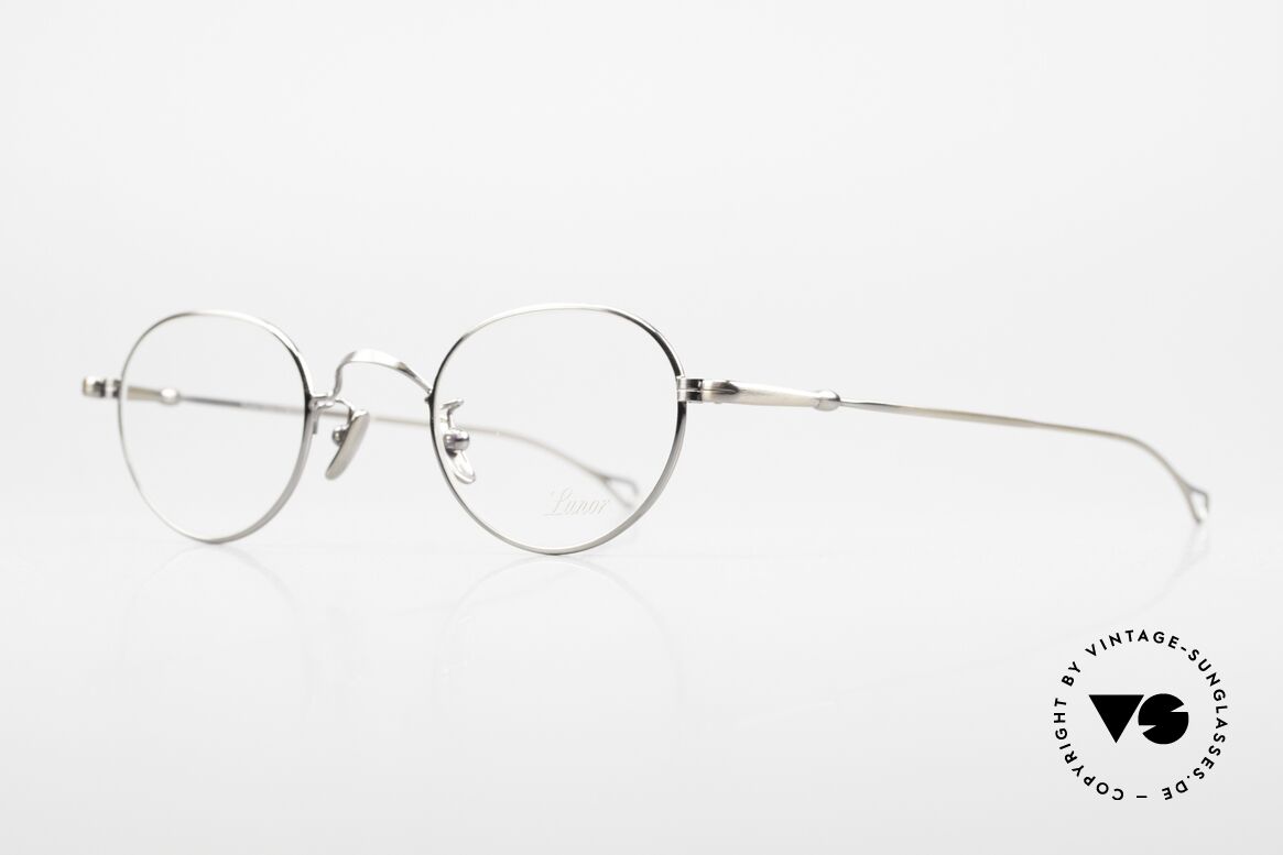 Lunor V 108 Rare Antique Metal Frame, model V 108: very elegant Panto glasses for gentlemen, Made for Men