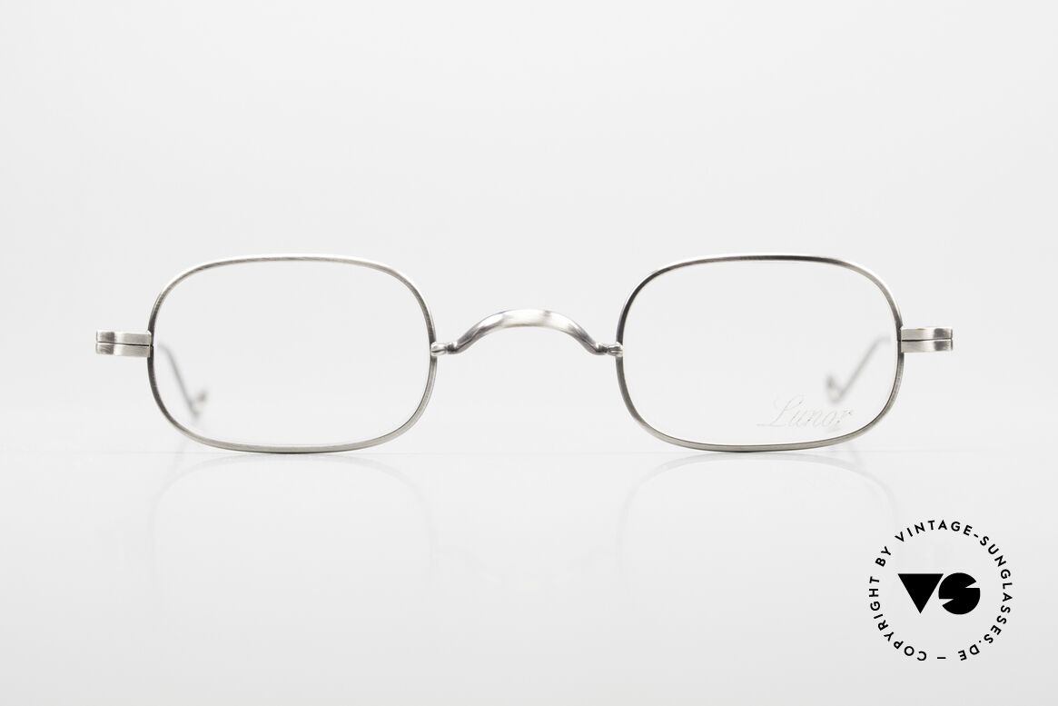Lunor II 00 Metal Frame Antique Silver, rare Lunor eyeglasses with timeless elegant design, Made for Men and Women