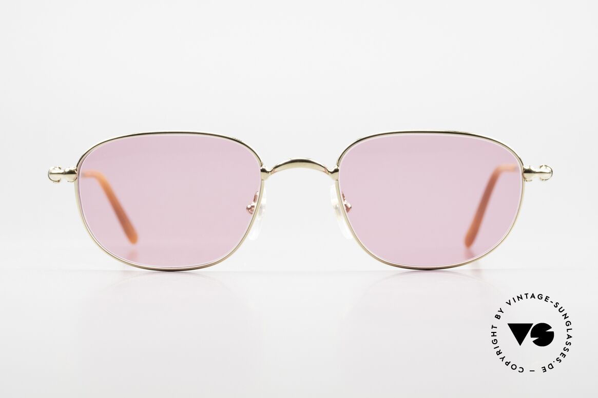 Cartier Vega Vesta See the world thru pink glasses, unisex model of the Cartier 'CERCLE FIN' series, Made for Men and Women