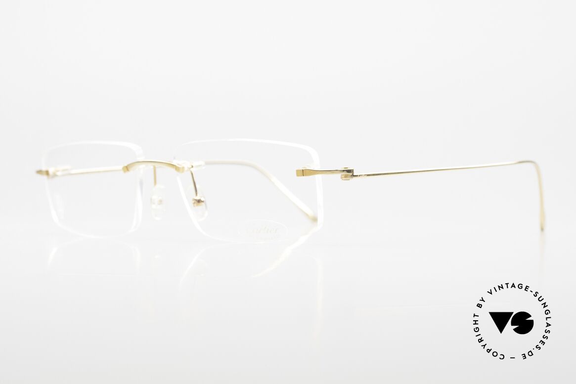 Cartier Precious Metal 18ct Solid Gold Eyeglasses, 18ct yellow solid gold (approx. 13,4g), size 56x16x140, Made for Men and Women