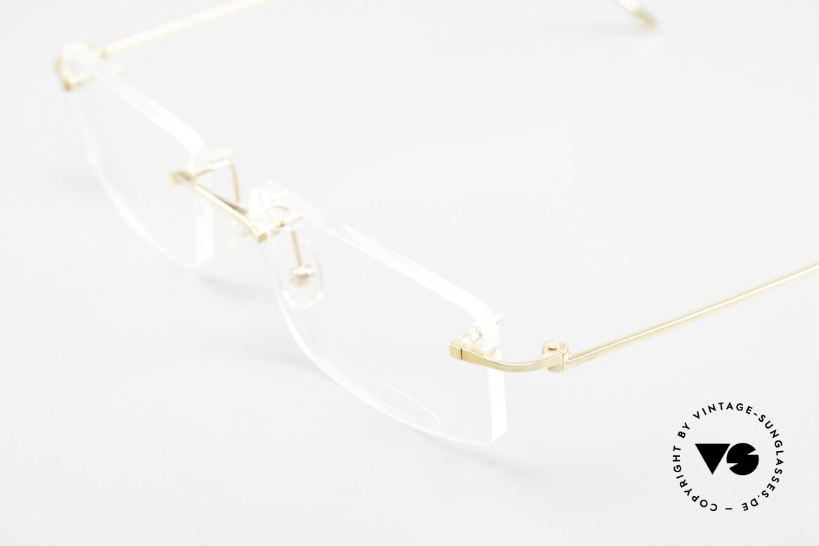 Cartier Precious Metal 18ct Solid Gold Eyeglasses, true understatement, because very discreet, EYP00006, Made for Men and Women