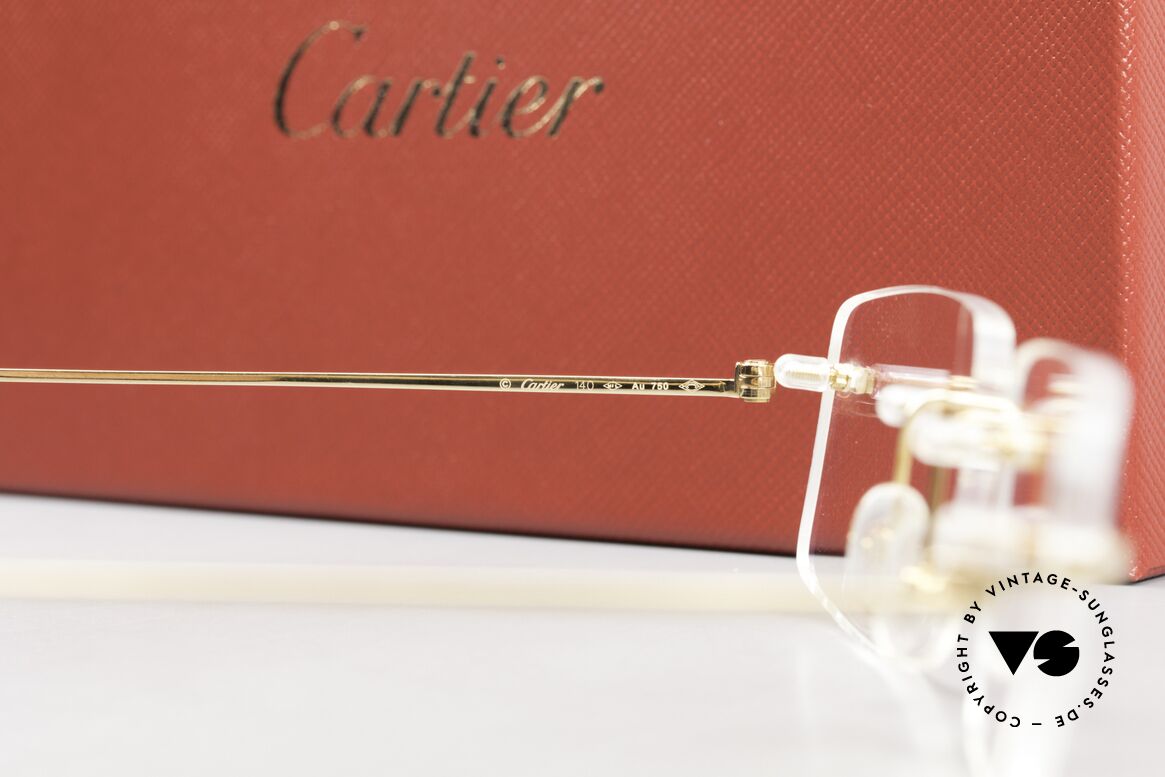 Cartier Precious Metal 18ct Solid Gold Eyeglasses, Size: large, Made for Men and Women