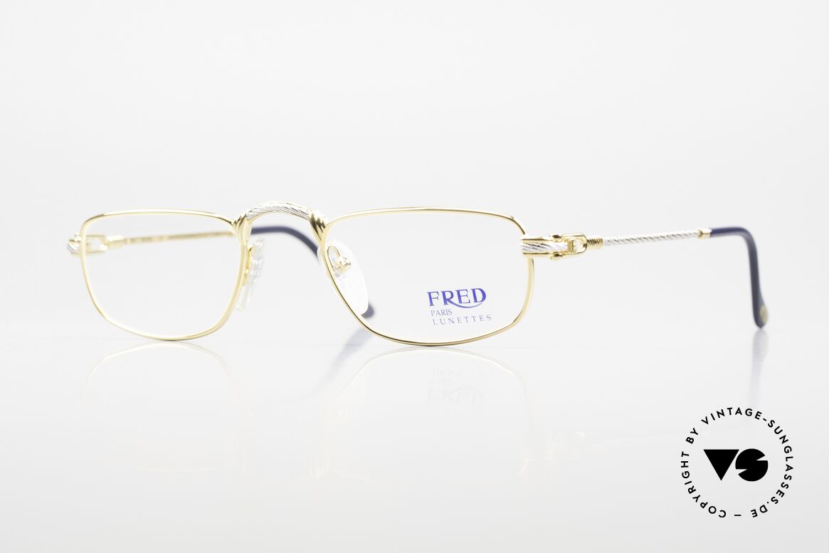 Fred Demi Lune - M Half Moon Reading Eyewear, vintage reading glasses by Fred, Paris from the 1990's, Made for Men and Women