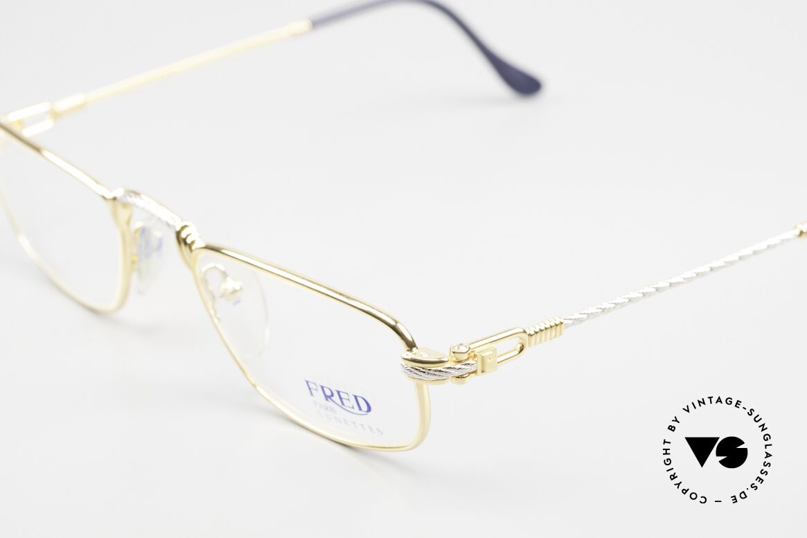 Fred Demi Lune - M Half Moon Reading Eyewear, temples and bridge are twisted like a hawser; UNIQUE, Made for Men and Women
