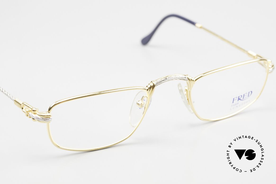 Fred Demi Lune - M Half Moon Reading Eyewear, this unworn vintage frame comes with a case by Chanel, Made for Men and Women