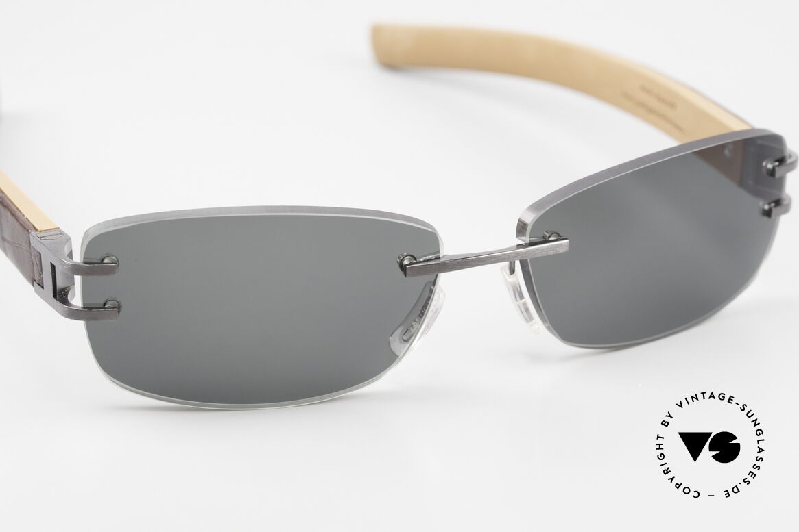 Tag Heuer L-Type 0115 Rimless Luxury Sunglasses, sporty & luxurious 'avant-garde' lifestyle; high-end, Made for Men and Women