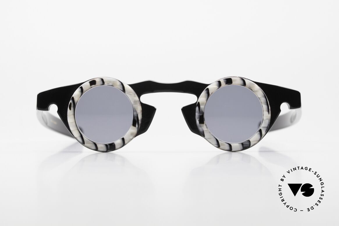 Vidocq Les Halles Round Vintage Glasses 1980's, interesting frame construction: check the photos, Made for Women