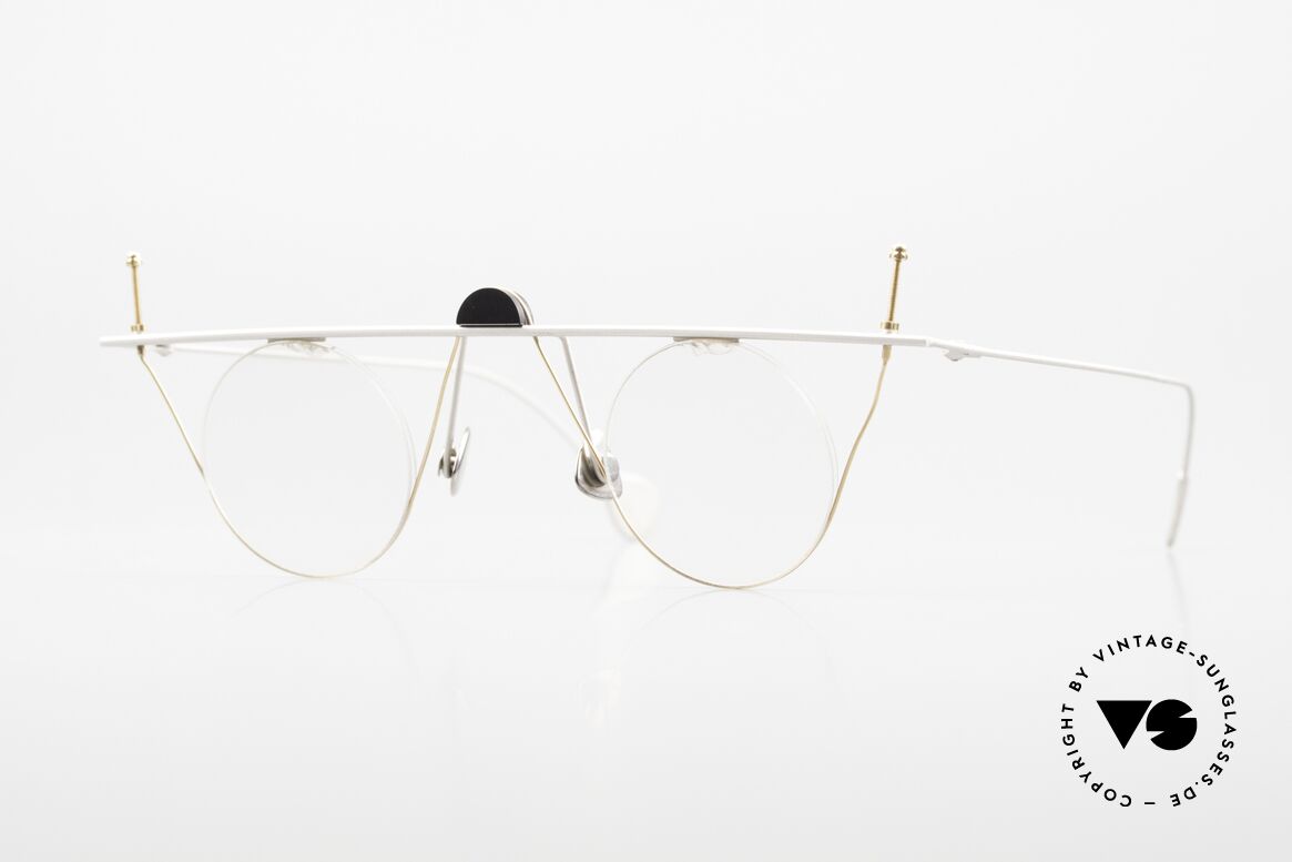 Paul Chiol 07 Rimless Art Glasses Bauhaus, vintage 90's Paul CHIOL designer eyeglass-frame, Made for Men and Women