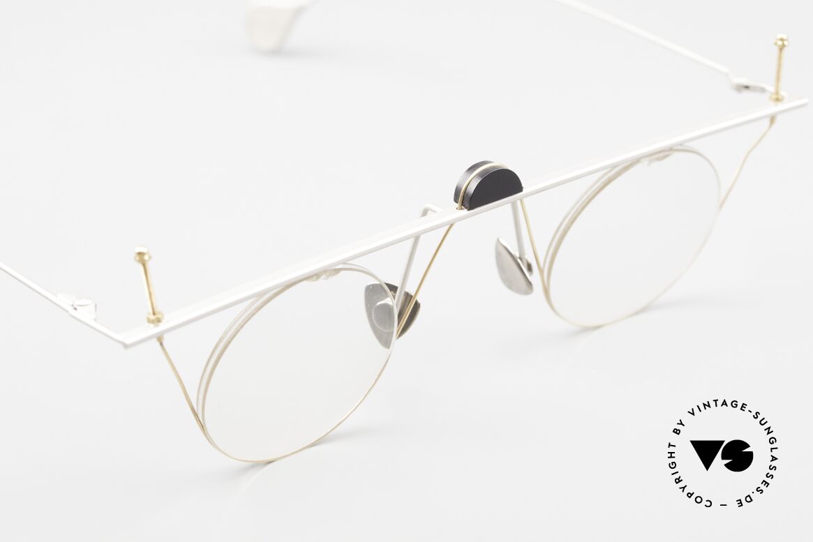 Paul Chiol 07 Rimless Art Glasses Bauhaus, an unworn masterpiece with original DEMO lenses, Made for Men and Women