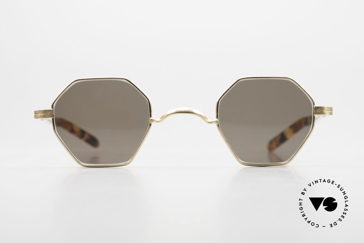 Lunor II A 11 Extraordinary Lens Shape, combination: full rimmed metal frame & acetate temples, Made for Men and Women