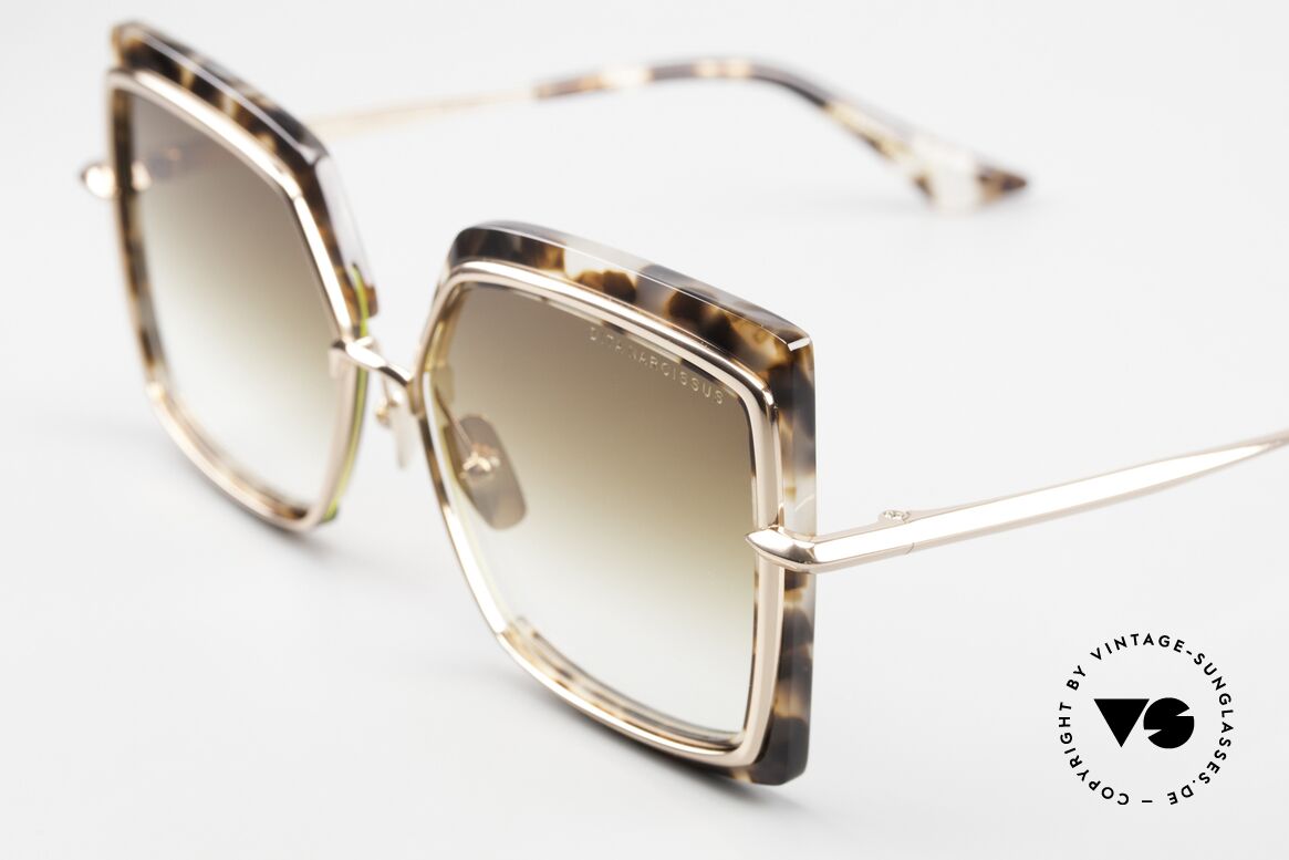 DITA Narcissus Women's Sunglasses Square, very noble gradient lenses for 100 % UV protection, Made for Women