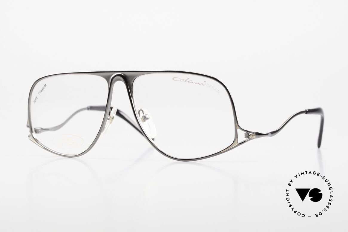 Colani 15-902 Pure Titanium 80's Frame, rare Colani glasses 15-902, size 60/15, Pure Titanium, Made for Men