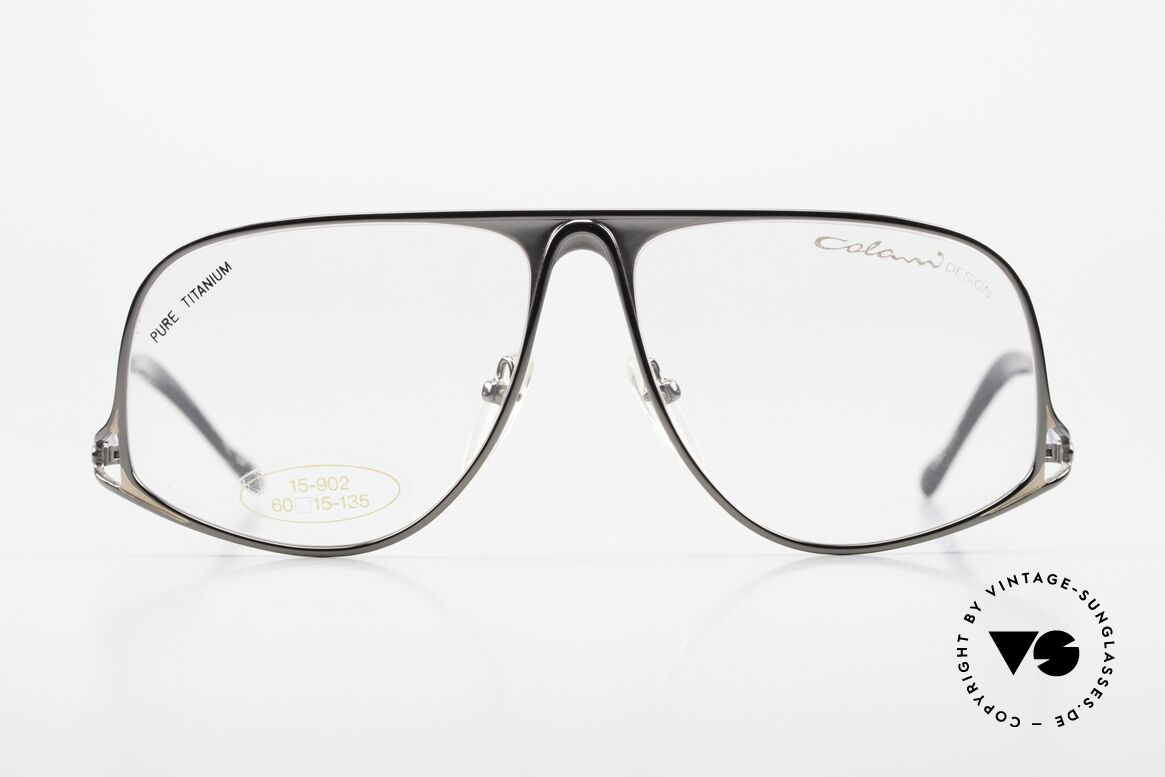 Colani 15-902 Pure Titanium 80's Frame, rare Colani glasses 15-902, size 60/15, Pure Titanium, Made for Men