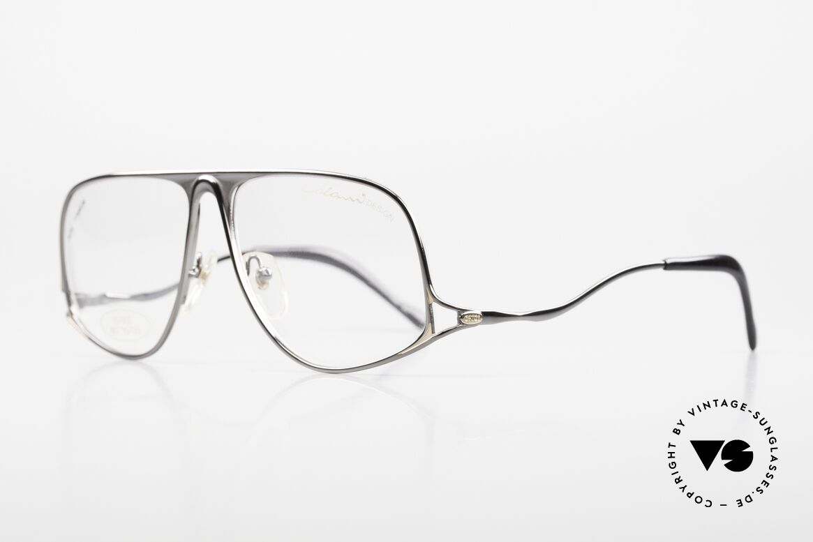Colani 15-902 Pure Titanium 80's Frame, nobly crafted 80's frame with artfully curved temples, Made for Men