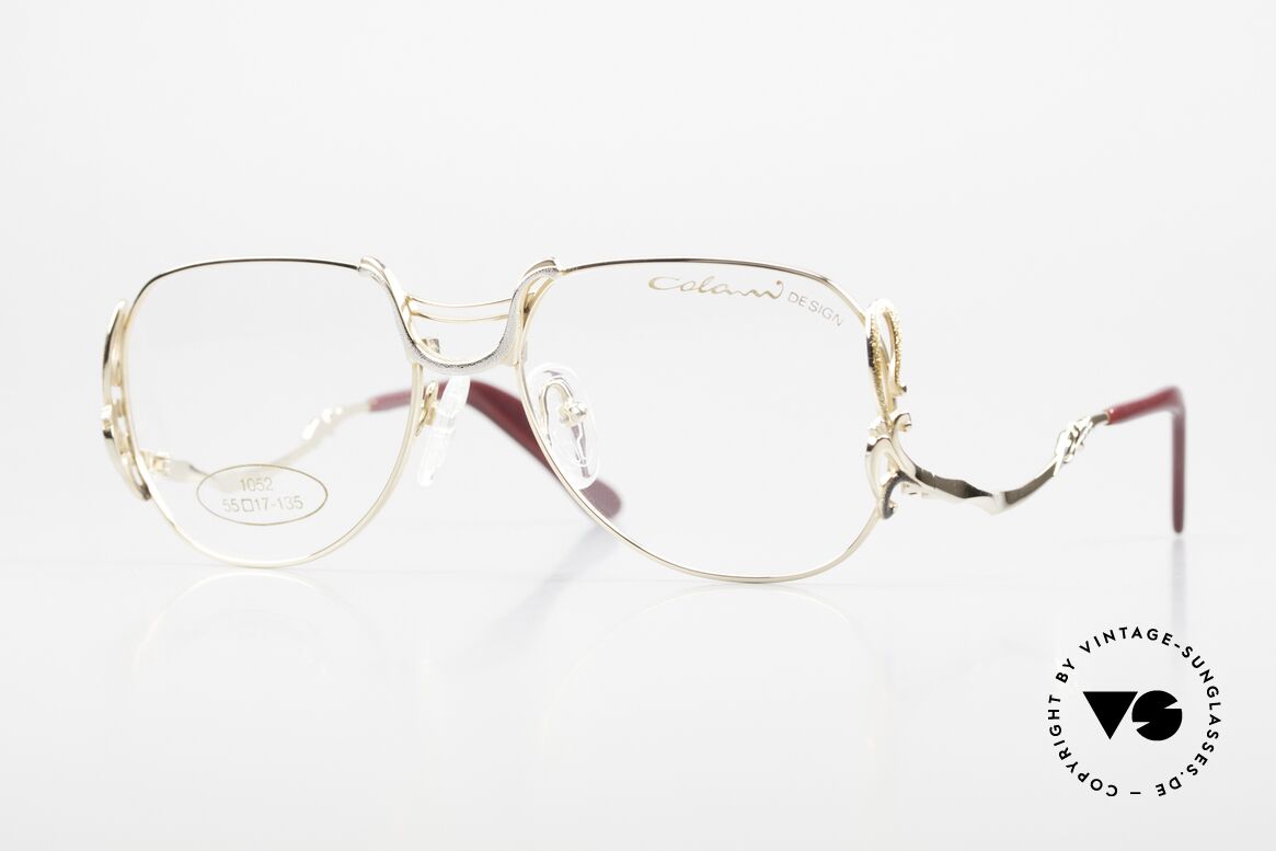 Colani 1052 80s Glasses With Glitter Effect, Luigi Colani eyeglasses, model 1052 from the 80's, Made for Women