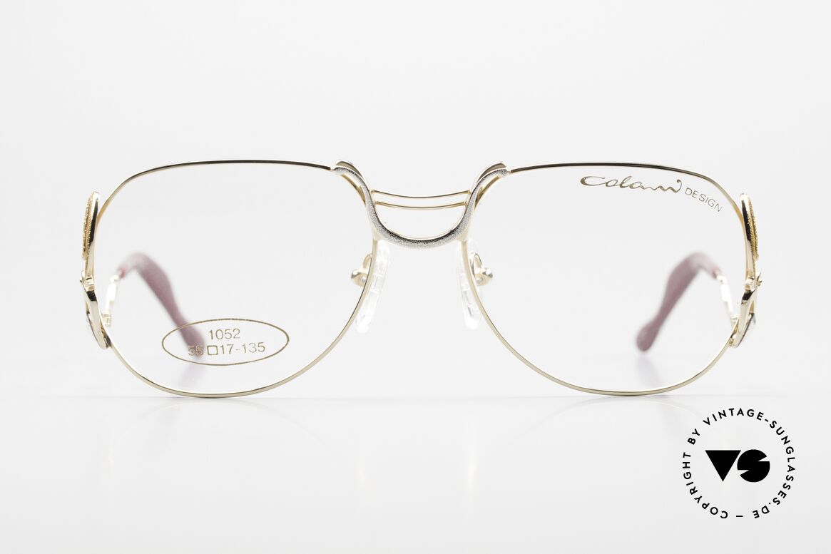 Colani 1052 80s Glasses With Glitter Effect, impressive metal frame (top-notch craftsmanhip), Made for Women