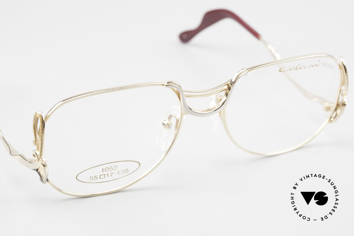 Colani 1052 80s Glasses With Glitter Effect, unworn (like all our fancy 80s eyewear by COLANI), Made for Women