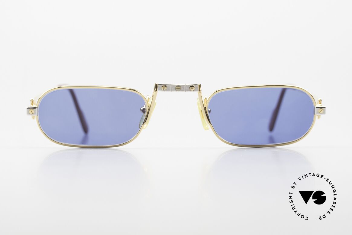 Cartier Demi Lune Santos Ultra Rare 80s Reading Glasses, Demi Lune = the world famous reading glasses by CARTIER, Made for Men