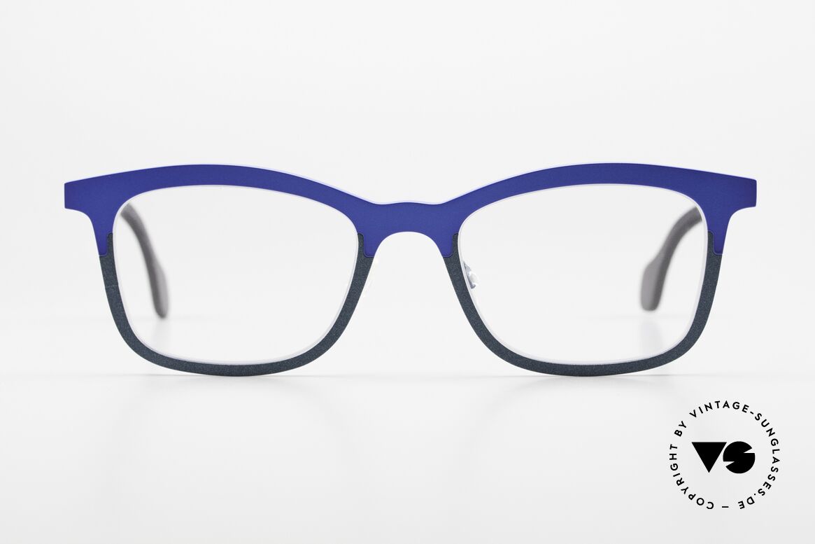 Theo Belgium Mille 55 Pure Titanium Frame Bicolor, unisex designer eyeglass-frame; Theo Belgium, Made for Men and Women