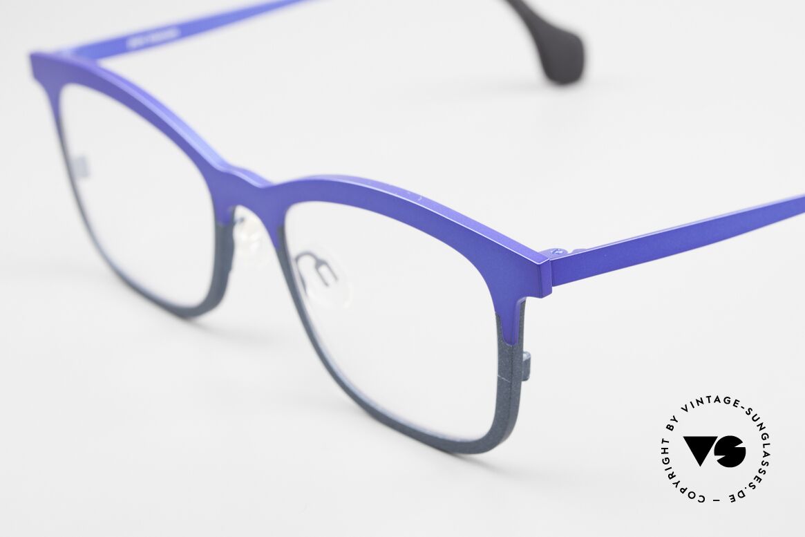 Theo Belgium Mille 55 Pure Titanium Frame Bicolor, avant-garde designer eyeglasses in TOP quality, Made for Men and Women