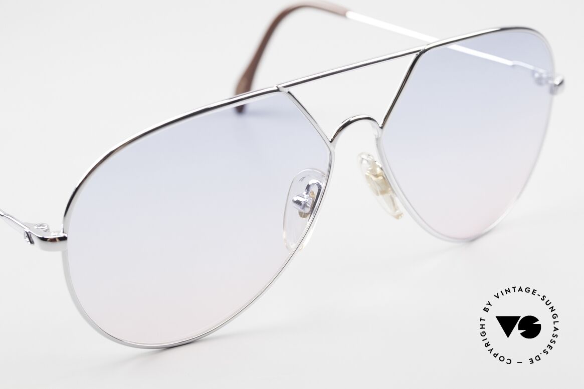 Alpina TR3 Blue To Pink Gradient Lenses, never worn (like all our rare vintage Alpina glasses), Made for Men