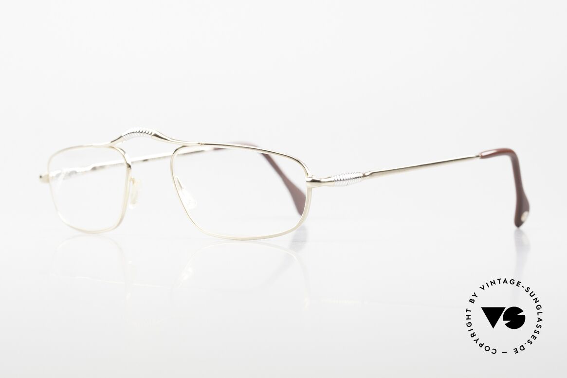 Zollitsch 160 Old 80's Reading Eyeglasses, bicolor (gold/silver) finish (typically 80's fashion), Made for Men