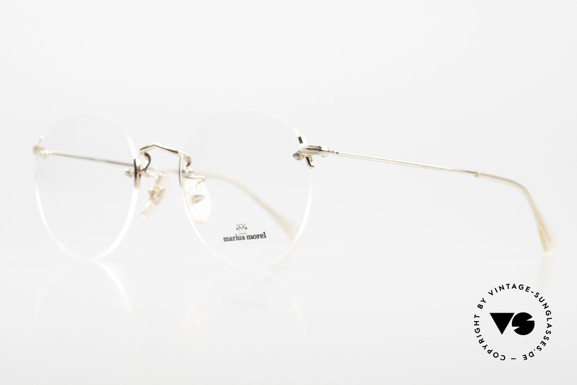 Marius Morel 8525 Rimless Vintage Eyeglasses, top-notch quality and very pleasant to wear; lightweight, Made for Men and Women
