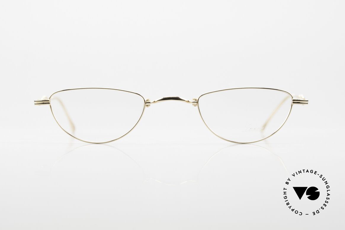 Lunor XXV Folding 06 22ct Gold-Plated Vintage Frame, rare Lunor folding reading glasses XXV 06 in size 40/25, Made for Men and Women