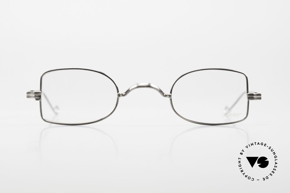 Lunor II 09 Vintage Specs Antique Silver, ultra rare Lunor eyeglasses from the original "II" series, Made for Men and Women