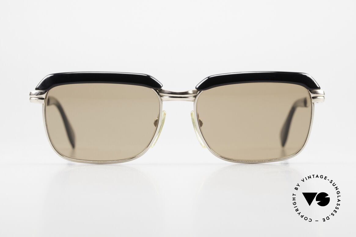 Metzler JK High-End Mineral Sun Lenses, fine gold doublé in 1/10 12k proportion; precious rarity, Made for Men