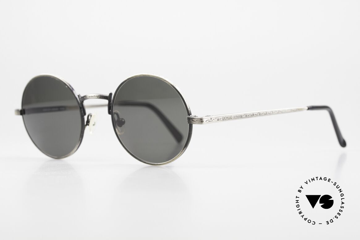 Giorgio Armani 128 Antique Silver Frame Finish, sober, timeless style; suitable for every occasion, Made for Men and Women