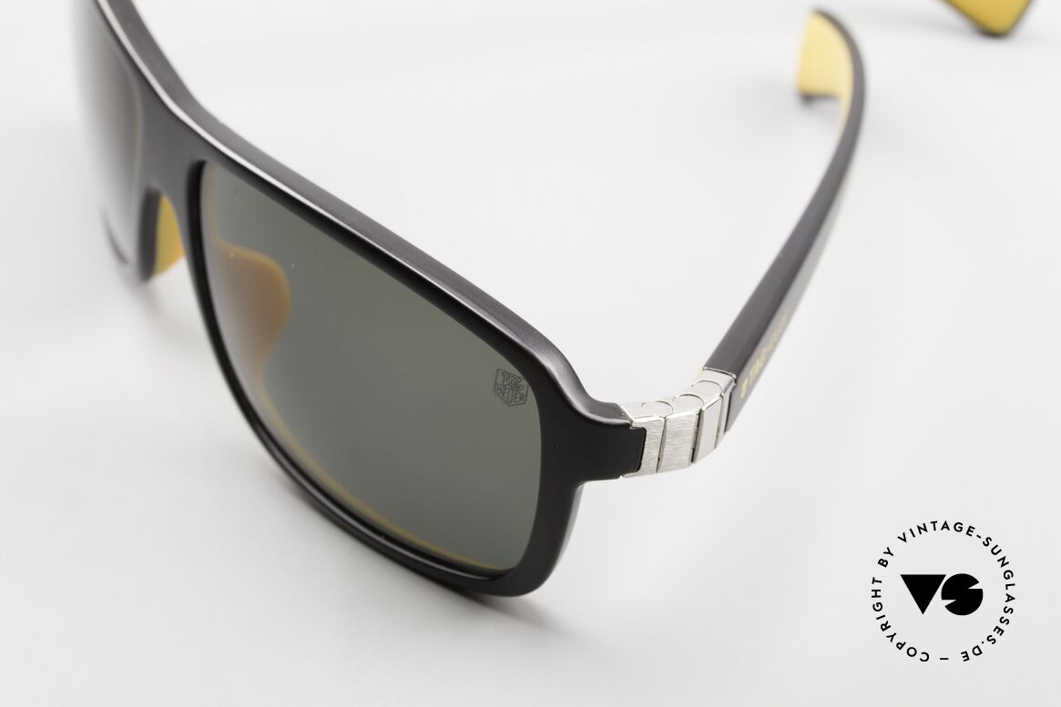 Tag Heuer 9302 Ayrton Senna With Polarized Sun Lenses, unworn rarity with polarized polycarbonate sun lenses, Made for Men
